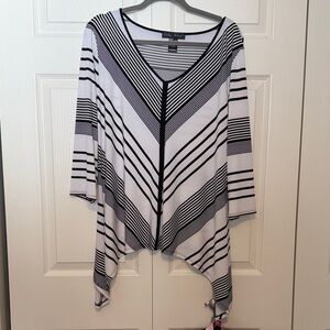 Striped V-Neck Top